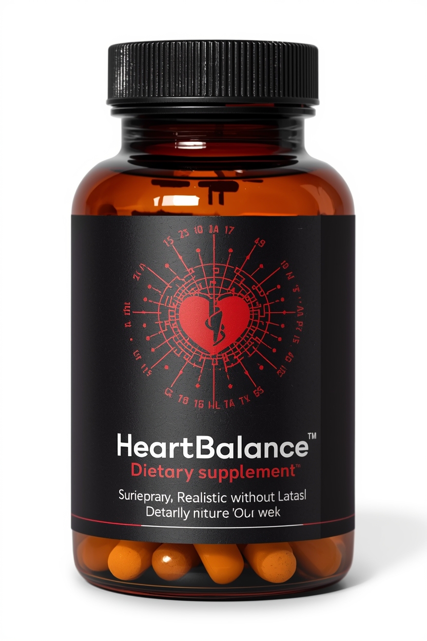 HerzBalance Nahrungsergänzungsmittel Kapseln in Braunglasflasche